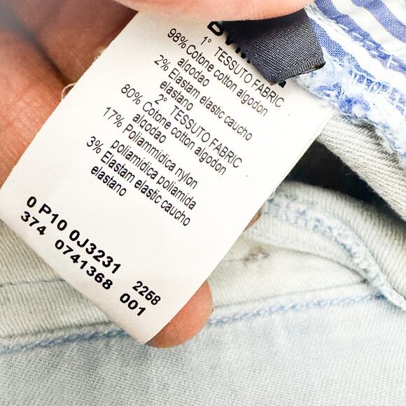 Le Copains Light Wash Seam Straight Leg Denim Jeans Size 44 - Picture 9 of 10